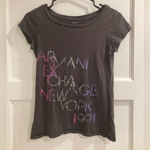 Armani Exchange gray tee